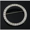 Image 1 : PLATINUM AND DIAMOND CIRCLE BROOCH