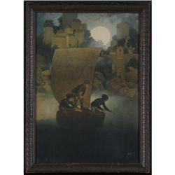 PRINT MAXFIELD PARRISH WYNKEN, BLYNKEN AND NOD