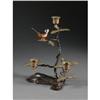 Image 1 : JAPANESE CAST BRONZE BIRD CANDLE HOLDER