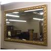 Image 1 : LARGE BEVELED MIRROR CARVED GILT FRAME