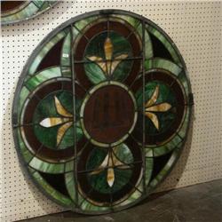 CATHEDRAL STAINED GLASS WINDOW CHICAGO IRON WORKS