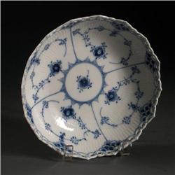 ROYAL COPENHAGEN BLUE FLUTED PORCELAIN DISH