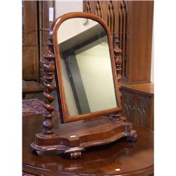 CIRCA 1860-70 WALNUT VICTORIAN DRESSER MIRROR