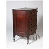 Image 3 : AMERICAN C.1810 MAHOGANY SHERATON CHEST OF DRAWERS