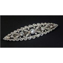 EDWARDIAN PLATINUM, 18K, 14K & DIAMOND BROOCH