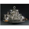 Image 1 : SHEFFIELD SILVER PLATE 18 PIECE LAZY SUSAN