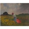Image 1 : OIL ANTAL NEOGRADY LANDSCAPE VICTORIAN WOMAN