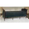 Image 1 : Louis XV style carved walnut sleigh bed