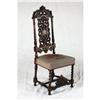 Image 2 : FOUR ENGLISH BAROQUE WALNUT SIDE CHAIRS
