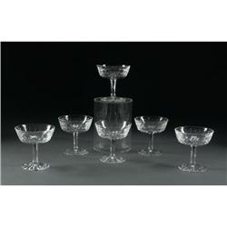WATERFORD LISMORE CRYSTAL CHAMPAGNE COUPES