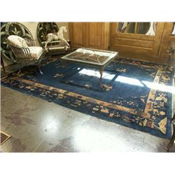 CIRCA 1920-30 CHINESE WOOL CARPET