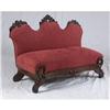 Image 1 : CIRCA 1860 VICTORIAN ROCOCO CARVED WALNUT SETTEE