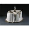 Image 2 : SHERLE WAGNER BURNISHED GOLD PORCELAIN SHELL BASIN