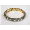 Image 1 : ROSE CUT DIAMOND, GOLD AND SILVER BRACELET