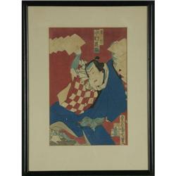 JAPANESE WOODBLOCK KUNICHIKA TOYOHARA