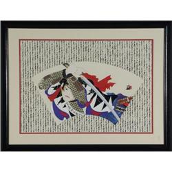 PAIR SERIGRAPHS OTSUKA SAMURAI WITH SWORDS
