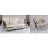 HENREDON NEO CLASSICAL METAL FRAME SOFA AND CHAIR