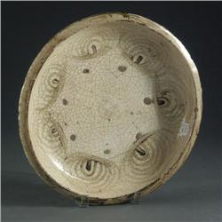 EDO/MEIJI JAPANESE SETO WARE HORSE-EYE PLATE