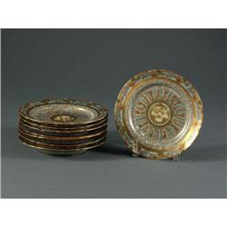 JAPANESE PORCELAIN 1000 FACES PLATES