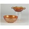 Image 1 : TWO CARNIVAL GLASS BOWLS MARIGOLD