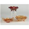 Image 1 : THREE CARNIVAL GLASS NUT DISHES IMPERIAL IMCLUDED
