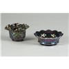 Image 1 : TWO FENTON AMETHYST CARNIVAL GLASS SMALL BOWLS