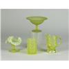 Image 2 : FOUR VASELINE GLASS ITEMS