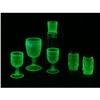 Image 1 : SIX PIECES OF VASELINE GLASS
