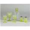 Image 2 : SIX PIECES OF VASELINE GLASS