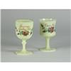 Image 1 : TWO WISCONSIN SOUVENIR CUSTARD GLASS GOBLETS