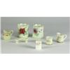 Image 1 : SEVEN PIECES CUSTARD GLASS WASHINGTON SOUVENIR