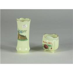 NEBRASKA SOUVENIR CUSTARD GLASS