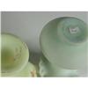 Image 2 : THREE HANDPAINTED FENTON CUSTARD GLASS VASES