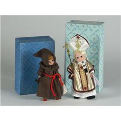 MADAME ALEXANDER POPE AND FRIAR TUCK DOLLS MIB