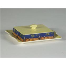 TUNSTALL ORIENTALIST PATTERN BUTTER DISH
