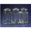 THREE VINTAGE GLASS COOKIE JARS