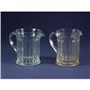 VINTAGE CLEAR GLASS WATER PITCHERS