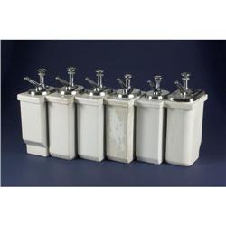 PORCELAIN SODA FOUNTAIN SYRUP DISPENSERS