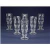 SIX PARFAIT ICE CREAM SUNDAE SODA GLASSES