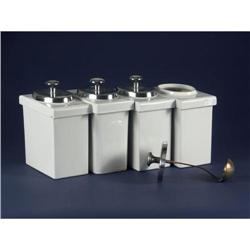 FOUR HALL CHINA SODA FOUNTAIN SAUCE CINTAINERS