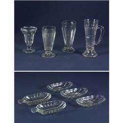 VINTAGE BANANA SPLIT ICE CREAM DISHES