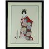 LITHOGRAPH SIGNED OTSUKA GEISHA