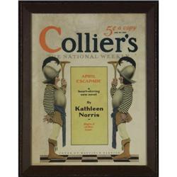 PHOTOLITHOGRAPH MAXFIELD PARRISH COLLIER'S COVER