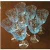 Image 2 : Fostoria Navarre Blue Eight Goblets