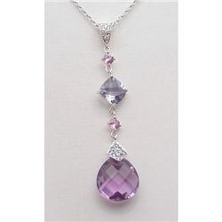 Amethyst & Iolite Pendant