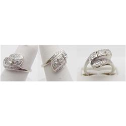 Contemporary 3 Stone Diamond Ring