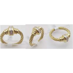 Lady's Diamond & gold rope Band
