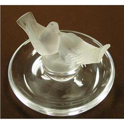 Lalique Love Birds Ring Dish