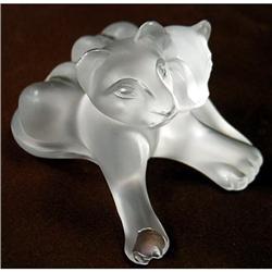 Lalique Crystal Tambwee Lion Cubs style 1166700