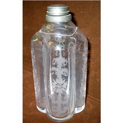 Austrian wheel cut decanter